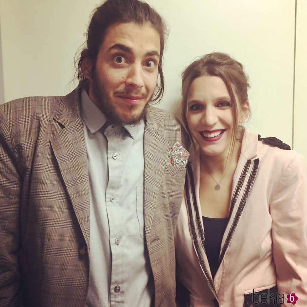 Luísa y Salvador Sobral anunciando que cantarían en Eurovisión 2017