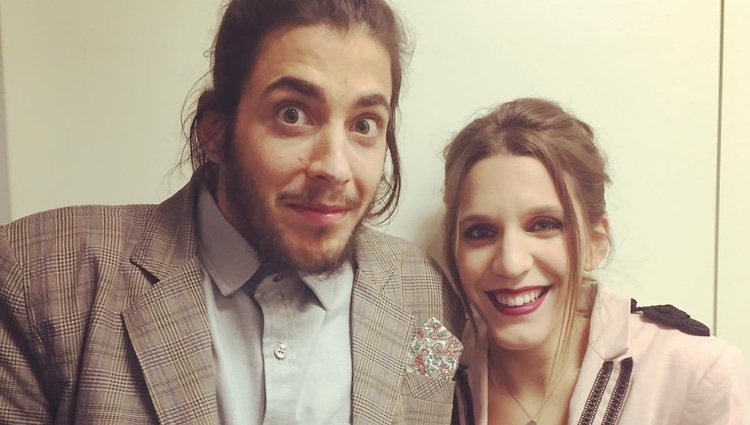 Luísa y Salvador Sobral anunciando que cantarían en Eurovisión 2017