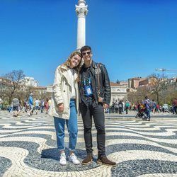 Alfred y Amaia en Lisboa días antes de Eurovisión 2018