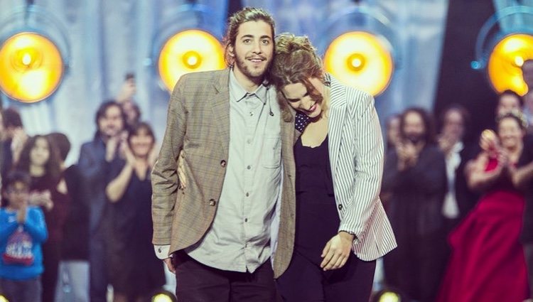 Luísa y Salvador Sobral después de una actuación