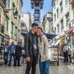 Alfred y Amaia, muy sonrientes en su primer paseo por Lisboa antes de Eurovisión 2018