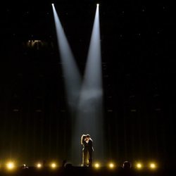 Amaia Romero y Alfred García ensayando en Portugal para Eurovisión 2018