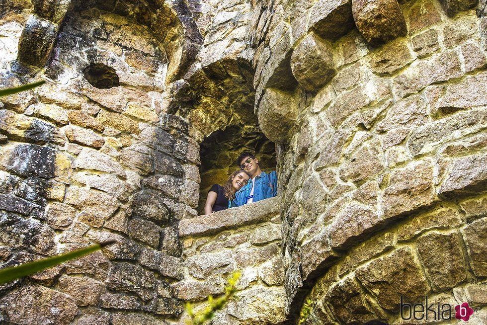 Alfed y Amaia visitando uno de los castillos de Sintra