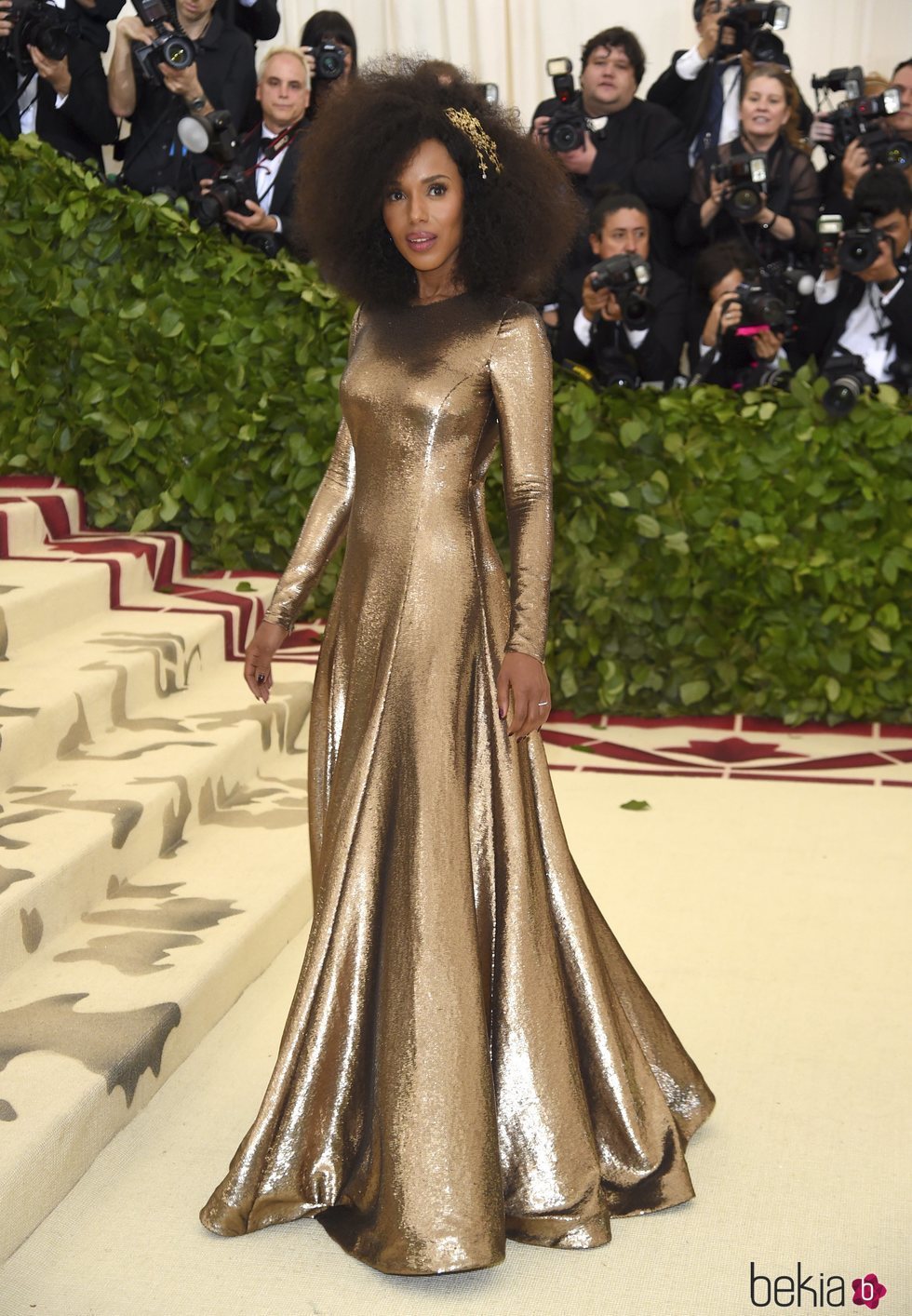 Kerry Washington en la alfombra roja de la Gala MET 2018