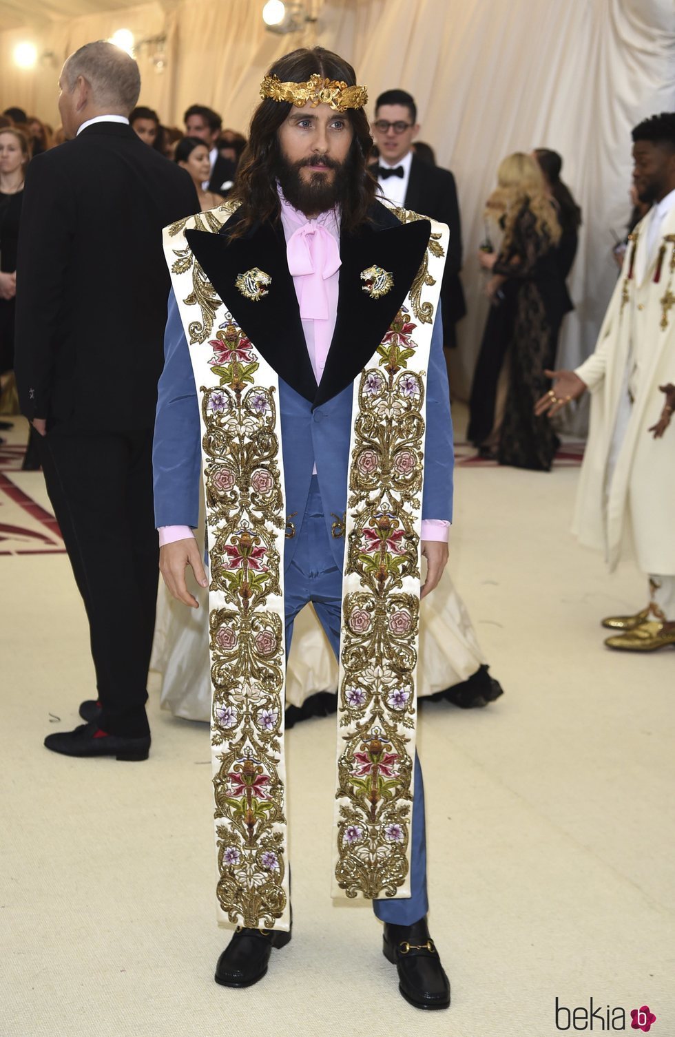 Jared Leto en la alfombra roja de la Gala MET 2018