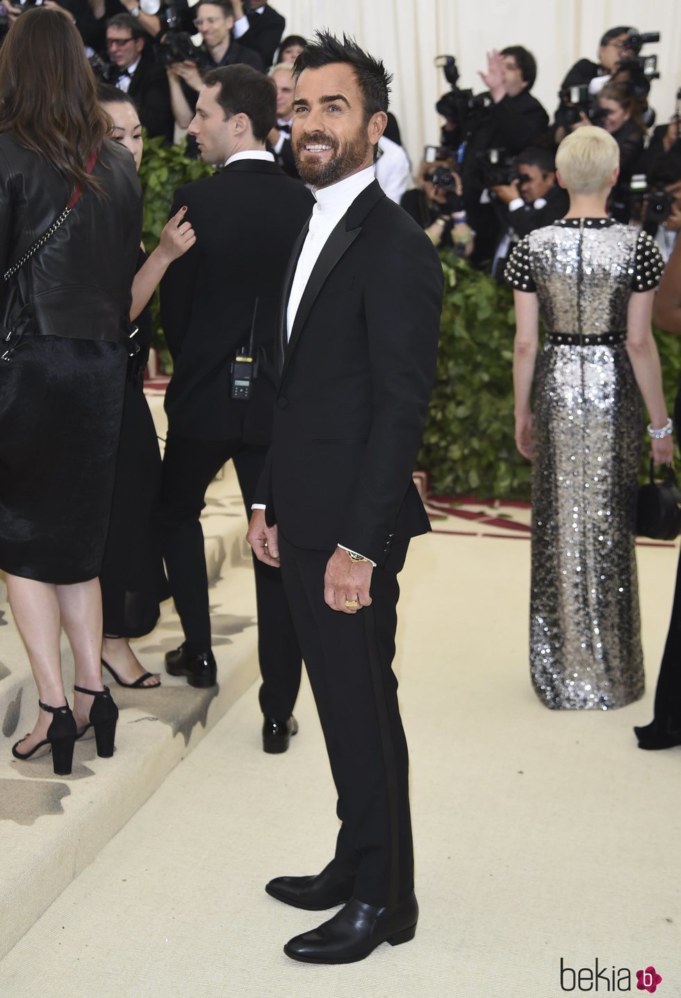 Justin Theroux en la alfombra roja de la Gala MET 2018