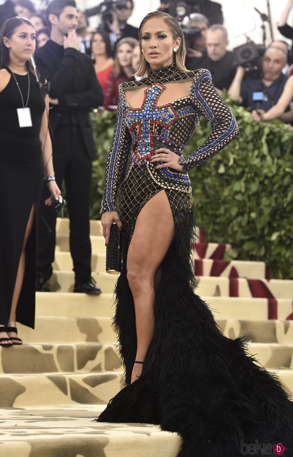 Jennifer Lopez en la alfombra roja de la Gala MET 2018