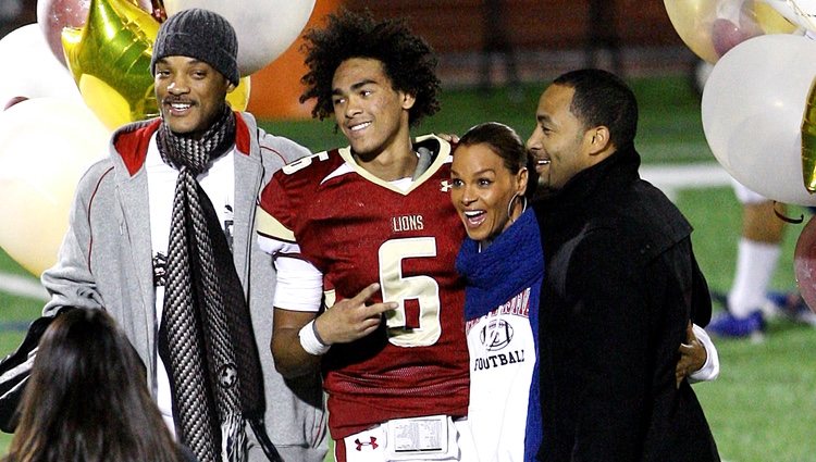 Will Smith y su ex mujer, Sheree Fletcher, junto a su hijo Trey Smith