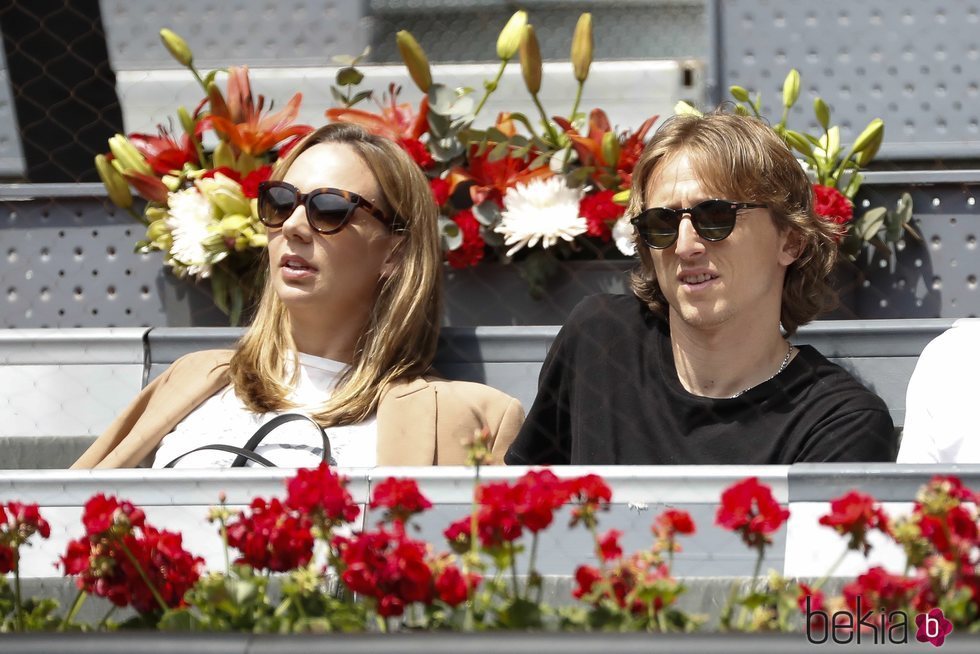 Luka Modric y Vanja Bosnic en el Madrid Open 2018