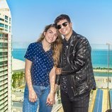 Alfred y Amaia durante su jornada de atención a la prensa en Lisboa antes de Eurovisión 2018