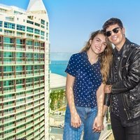 Alfred y Amaia durante su jornada de atención a la prensa en Lisboa antes de Eurovisión 2018