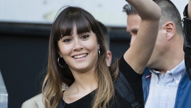 Aitana Ocaña saludando en el Madrid Open 2018