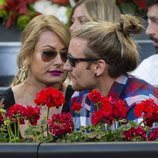 Lydia Valentín y su novio en el Madrid Open 2018