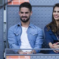 Isco Alarcón y Sara Sálamo viendo uno de los partidos del Madrid Open 2018