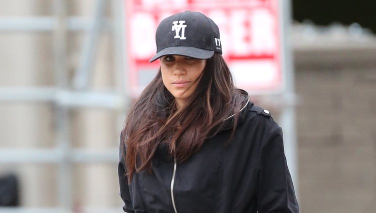 Meghan Markle muy seria en Toronto