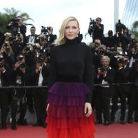 Cate Blanchett en la alfombra roja de la película 'BlacKkKlansman' en el Festival de Cannes de 2018