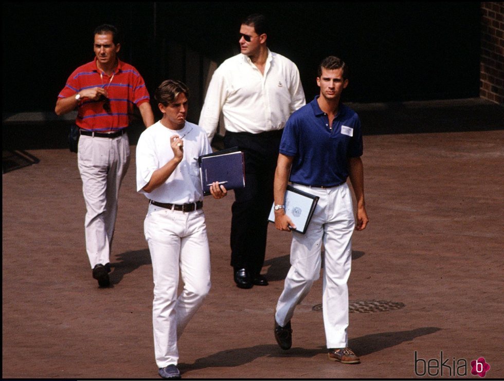 El Rey Felipe y Pablo de Grecia durante sus años de estudiantes en Georgetown