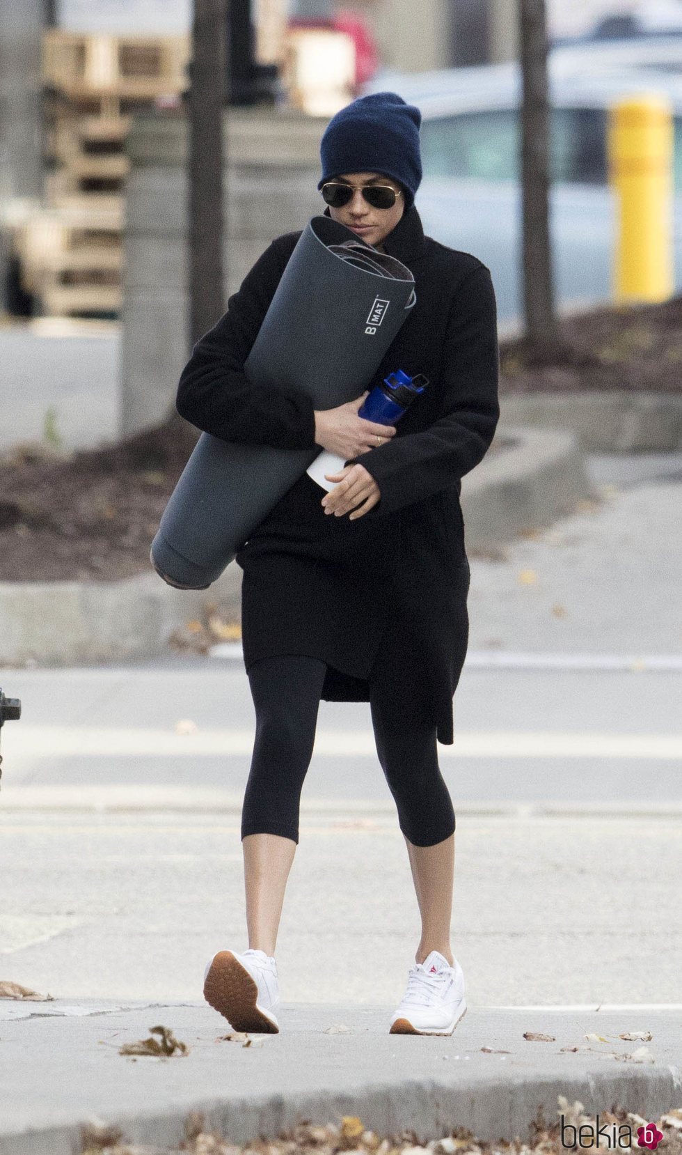 Meghan Markle, muy seria tras una clase de yoga