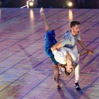 Pelayo Díaz durante su primera actuación en 'Bailando con las estrellas'