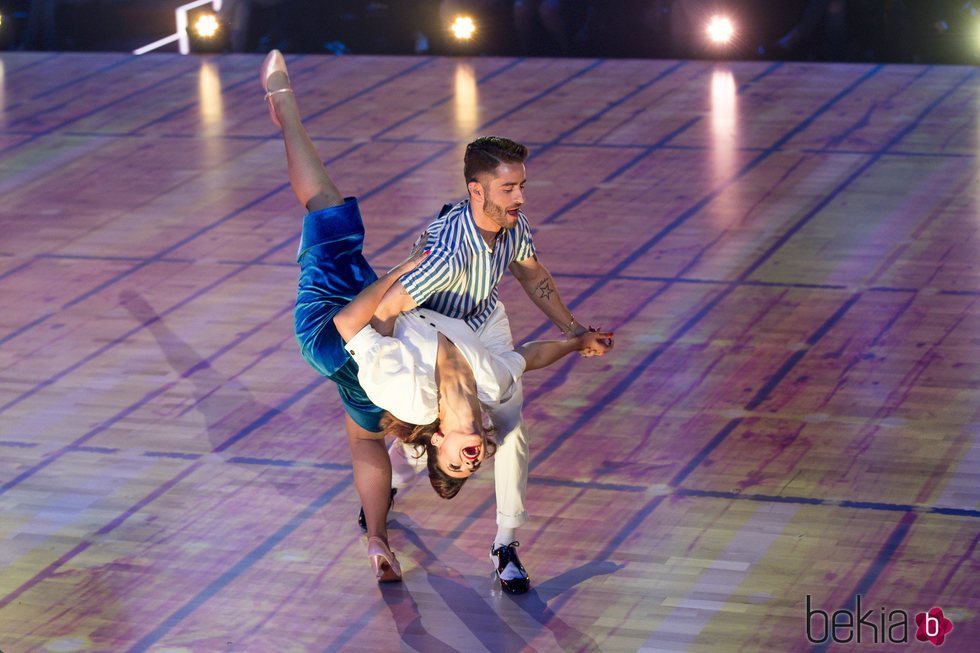 Pelayo Díaz durante su primera actuación en 'Bailando con las estrellas'