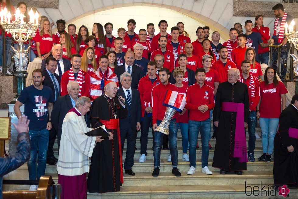 El Atlético de Madrid en la Catedral de la Almudena