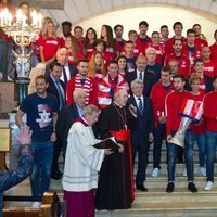 El Atlético de Madrid en la Catedral de la Almudena