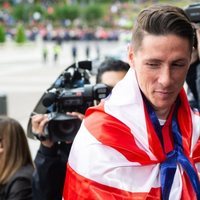 Fernando Torres en la celebración del Atlético de Madrid