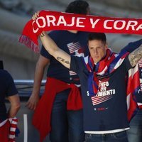 Fernando Torres en la celebración del Atlético de Madrid en Neptuno