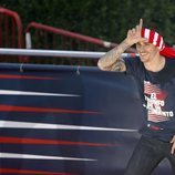 Griezmann en la celebración del Atlético de Madrid en Neptuno