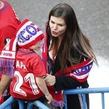 Lina Gameiro en la celebración del Atlético de Madrid