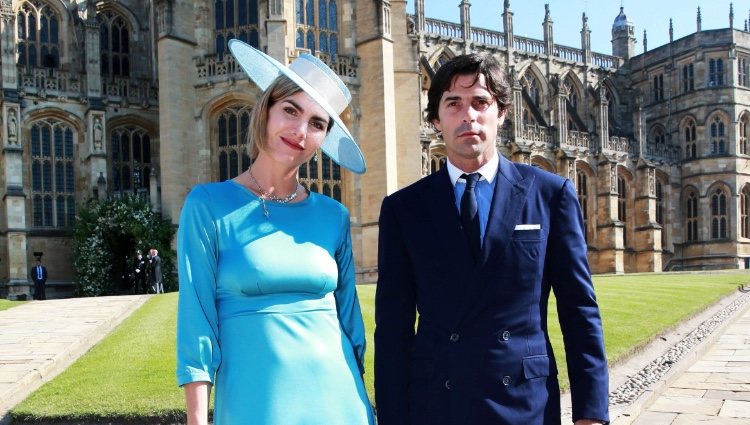 Delfina Blaquier y Nacho Figueras en la boda del Príncipe Harry y Meghan Markle