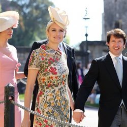 James Blunt y Sofia Wellesley en la boda del Príncipe Harry y Meghan Markle