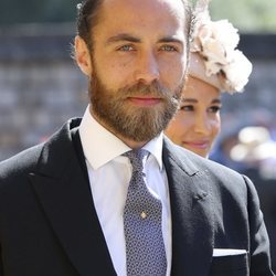 Primer plano de James Middleton en la boda del Príncipe Harry y Meghan Markle