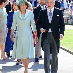 Michael y Carole Middleton acuden a la boda del Príncipe Harry y Meghan Markle