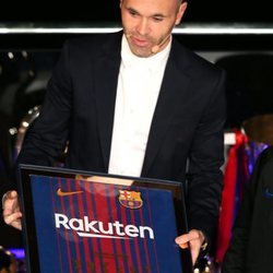 Homenaje del FC Barcelona a Andrés Iniesta