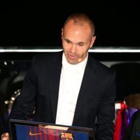 Homenaje del FC Barcelona a Andrés Iniesta