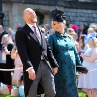 Zara Phillips y Mike Tindall en la boda del Príncipe Harry y Meghan Markle