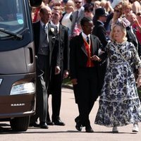 Los Duques de Kent llegando a la boda del Príncipe Harry y Meghan Markle