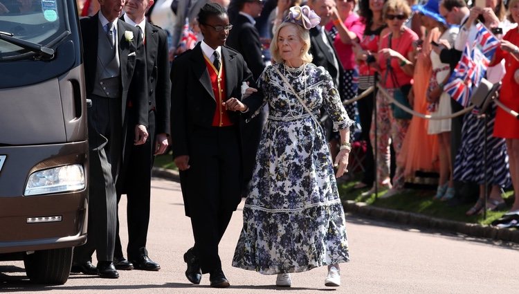 Los Duques de Kent llegando a la boda del Príncipe Harry y Meghan Markle