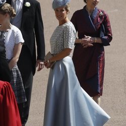 Sofia de Wessex junto a la Princesa Ana en la boda del Príncipe Harry y Meghan Markle