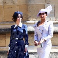 Abigail Spencer y Priyanka Chopra en la boda del Príncipe Harry y Meghan Markle