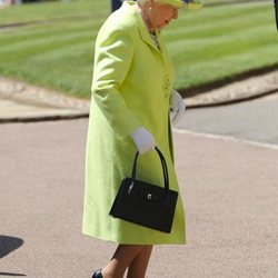 La Reina Isabel II llegando a la boda del Príncipe Harry y Meghan Markle