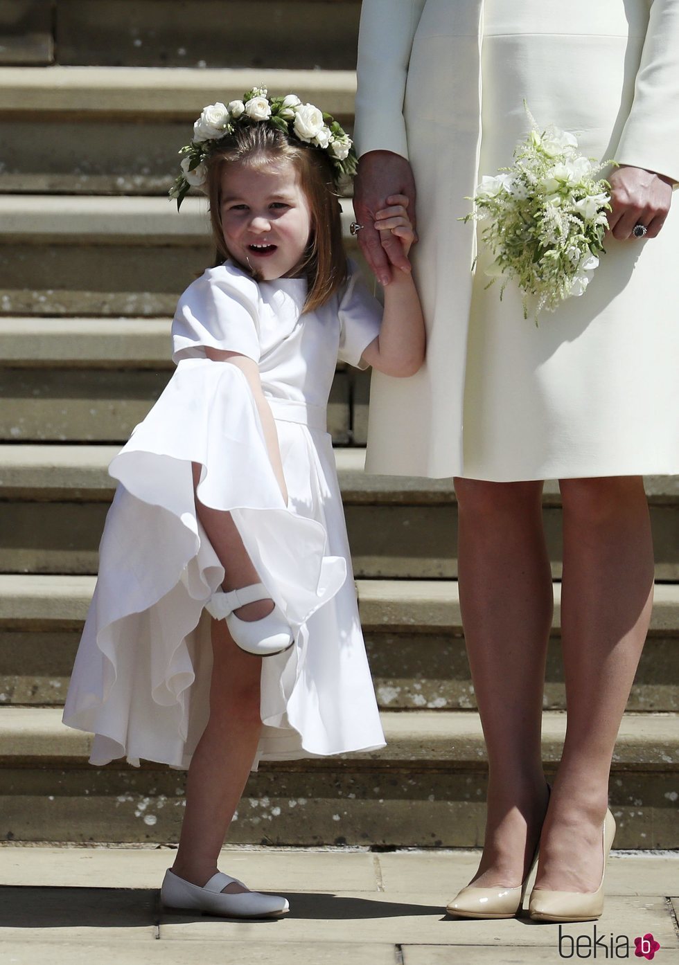 La Princesa Carlota, muy simpática en la boda del Príncipe Harry y Meghan Markle