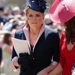 Sarah Ferguson durante la boda del Príncipe Harry y Meghan Markle