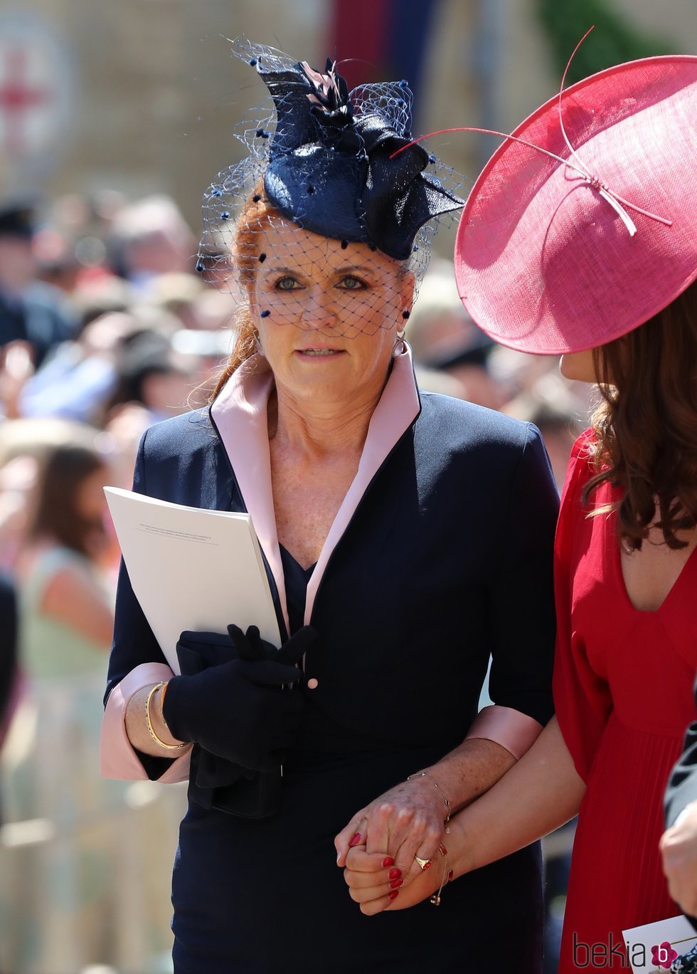 Sarah Ferguson durante la boda del Príncipe Harry y Meghan Markle