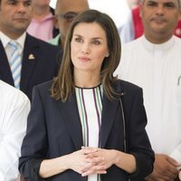 Doña Letizia durante su viaje de cooperación a República Dominicana