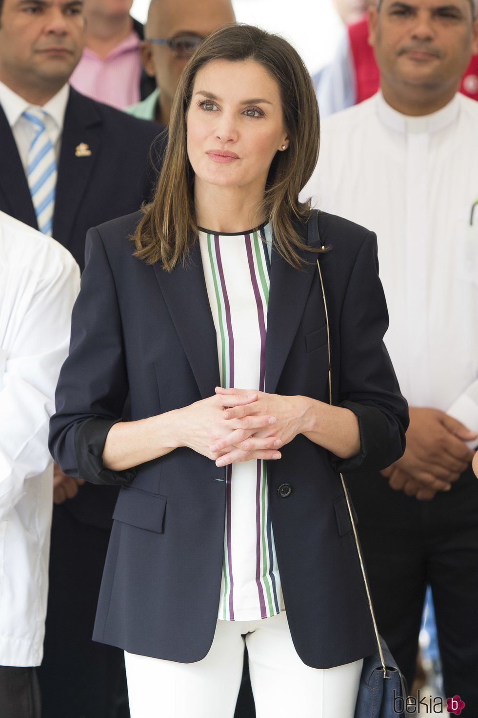 Doña Letizia durante su viaje de cooperación a República Dominicana