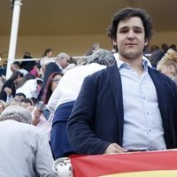 Froilán muy sonriente en una tarde de toros en Las Ventas durante la Feria de San Isidro 2018