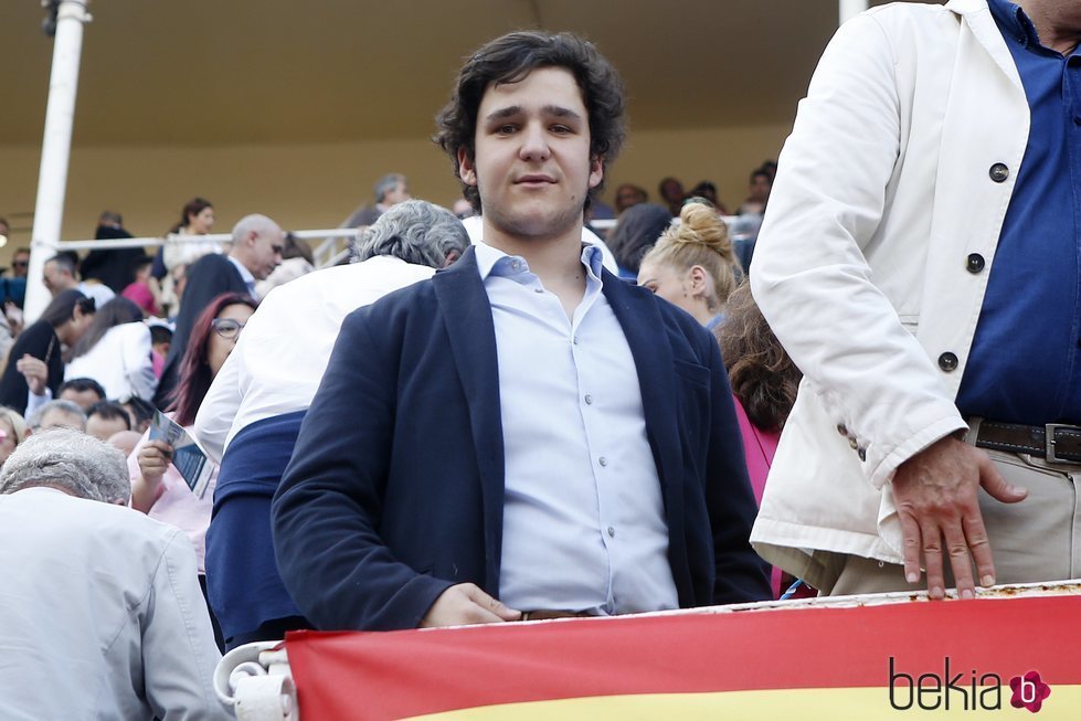 Froilán muy sonriente en una tarde de toros en Las Ventas durante la Feria de San Isidro 2018