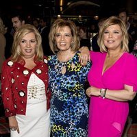 Terelu Campos con María Teresa Campos y Carmen Borrego en la presentación de su colección de joyas TRLU